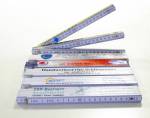 Holzma&szlig;stab, wei&szlig;, 2 m, mit 62,5 Teilung Artikel-Nr. (2400099-625)