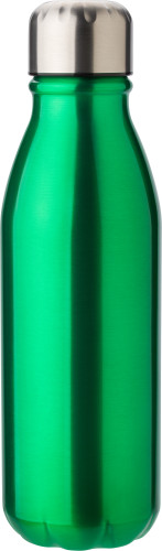 Aluminium-Trinkflasche (500 ml) mit Schraubverschluss aus Edelstahl. Nicht geeignet für kohlensäurehaltige Getränke. Geeignet für kalte Getränke. - Bild vergrößern