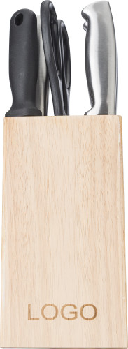 Messerblock aus Holz, 14-tlg., bestehend... Artikel-Nr. (5865)