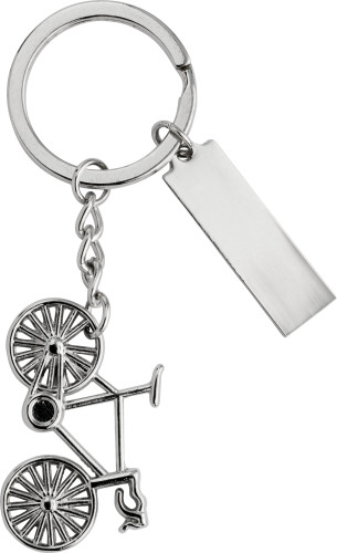 Schlüsselanhänger aus Metall, mit Metall-Plättchen... Artikel-Nr. (6026)