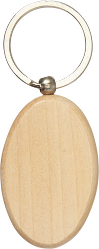 Schlüsselanhänger Oval aus Holz mit... Artikel-Nr. (7300)