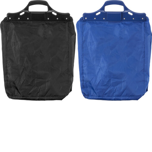 Einkaufswagentasche aus Polyester (210D), mit Kunststoff-Griffen und zwei Einkaufswagenchips. - Bild vergrößern