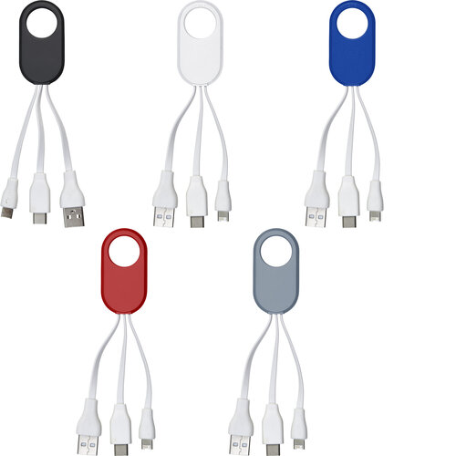 Ladekabelset mit USB, USB-C und Lightning... Artikel-Nr. (8450)