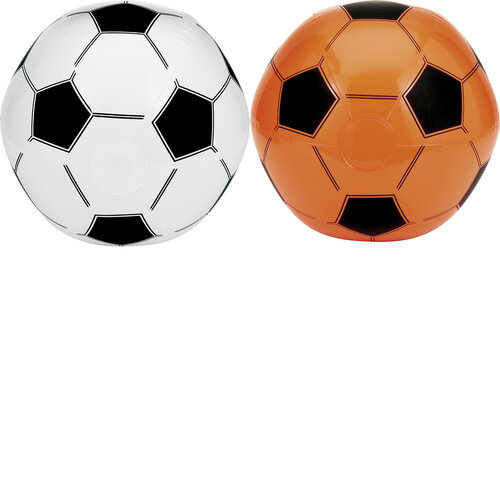 Aufblasbarer Wasserball aus PVC mit Fußball-Aufdruck. - Bild vergrößern