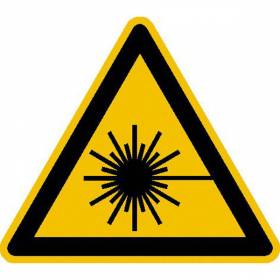 Warnung vor Laserstrahl - Bild vergrern