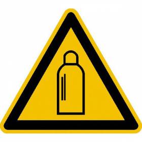 Warnung vor Gasflaschen - Bild vergrern