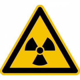 Warnung vor radioaktiven Stoffen oder ionisierenden Strahlen - Bild vergrern
