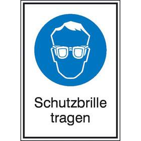 Schutzbrille tragen - Bild vergrern