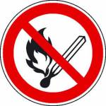 Feuer, offenes Licht und Rauchen verboten Artikel-Nr. (2100809)