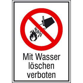 Mit Wasser löschen verboten - Bild vergrern