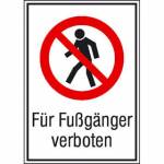 Für Fußgänger verboten Artikel-Nr. (2101132)