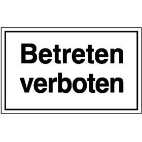 Betreten verboten! - Bild vergrern