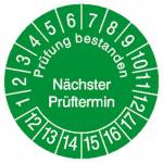 Prüfung bestanden Nächster Prüftermin/grün Artikel-Nr. (3003729)