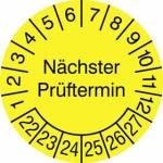 Nächster Prüftermin gelb/schwarz Artikel-Nr. (3003728)