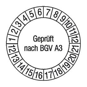 geprüft nach BGV A3 - Bild vergrern