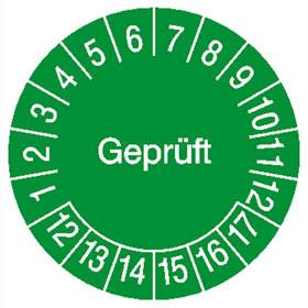 Geprüft grün/weiß - Bild vergrern