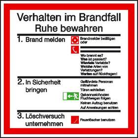 Verhalten im Brandfall - Bild vergrern