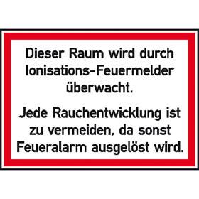 Dieser Raum wird durch Ionisations-Feuermelder überwacht - Bild vergrern