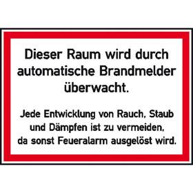 Dieser Raum wird durch automatische Brandmelder überwacht - Bild vergrern