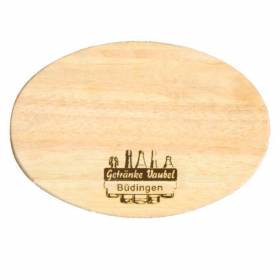 Holzbrettchen oval 24x17 cm - Bild vergrern