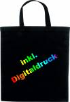 Baumwolltasche inkl Digitaldruck schwarz Artikel-Nr. (22552)